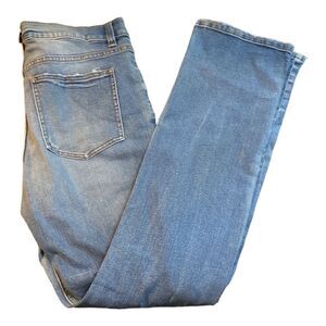 No Brand Men’s Rip Design Straight Denim Jeans